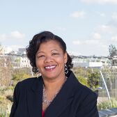 Headshot in Tongva Park of Interim City Clerk Denise Anderson-Warren