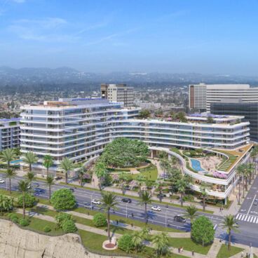 Aerial rendering of future Miramar Hotel renovation