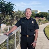 Fire Chief Wolfgang Knabe in Tongva Park