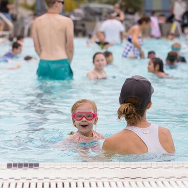 Youth enjoying recreational Swim at the Santa Monica Swim Center