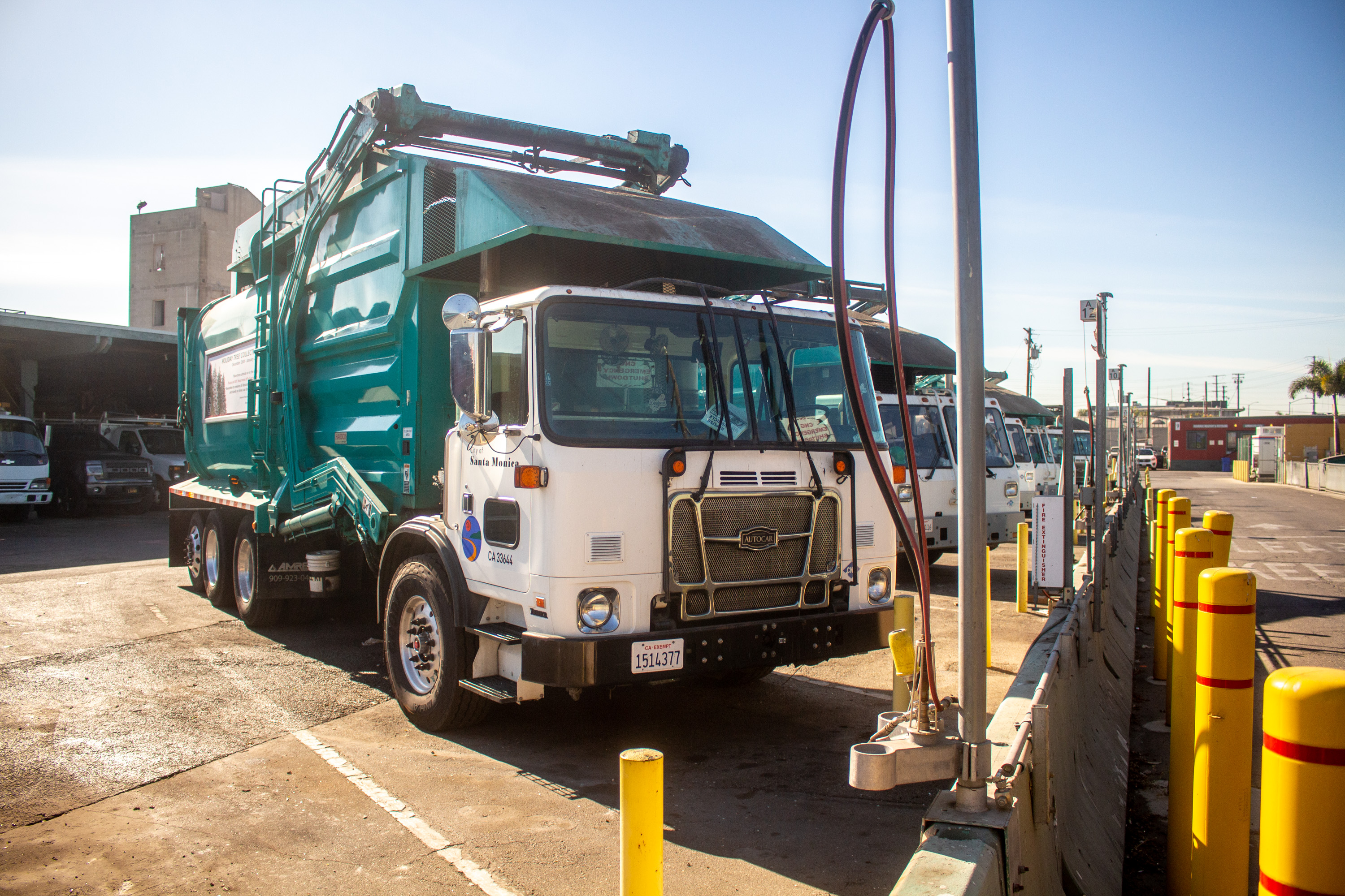 City of Santa Monica Garbage Truck at the Public Yards