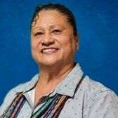 Election 2020 Council Candidate Ana Jara with blue background