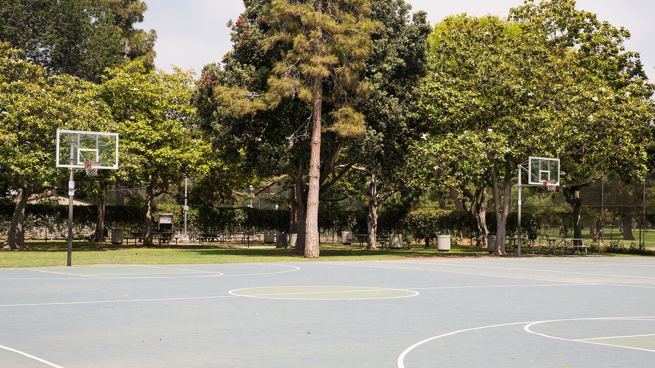 Marine Park Empty Basketball Court