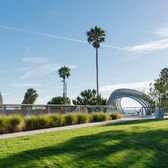 Tongva Park Overlook With Palm Trees in the Background