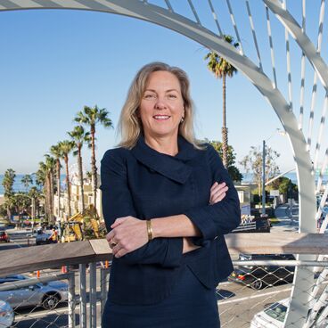 Acting Assistant City Manager Susan Cline at Tongva Park