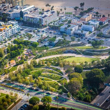 Aerial Shot of Tongva Park