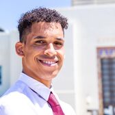 Election 2020 Council Candidate Marcus Owens in front of City Hall